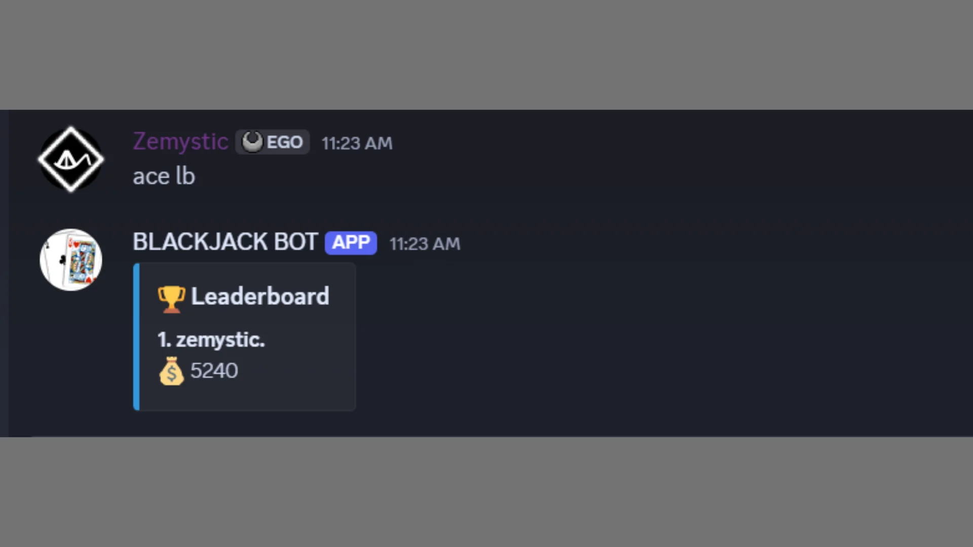 Discord Blackjack Bot