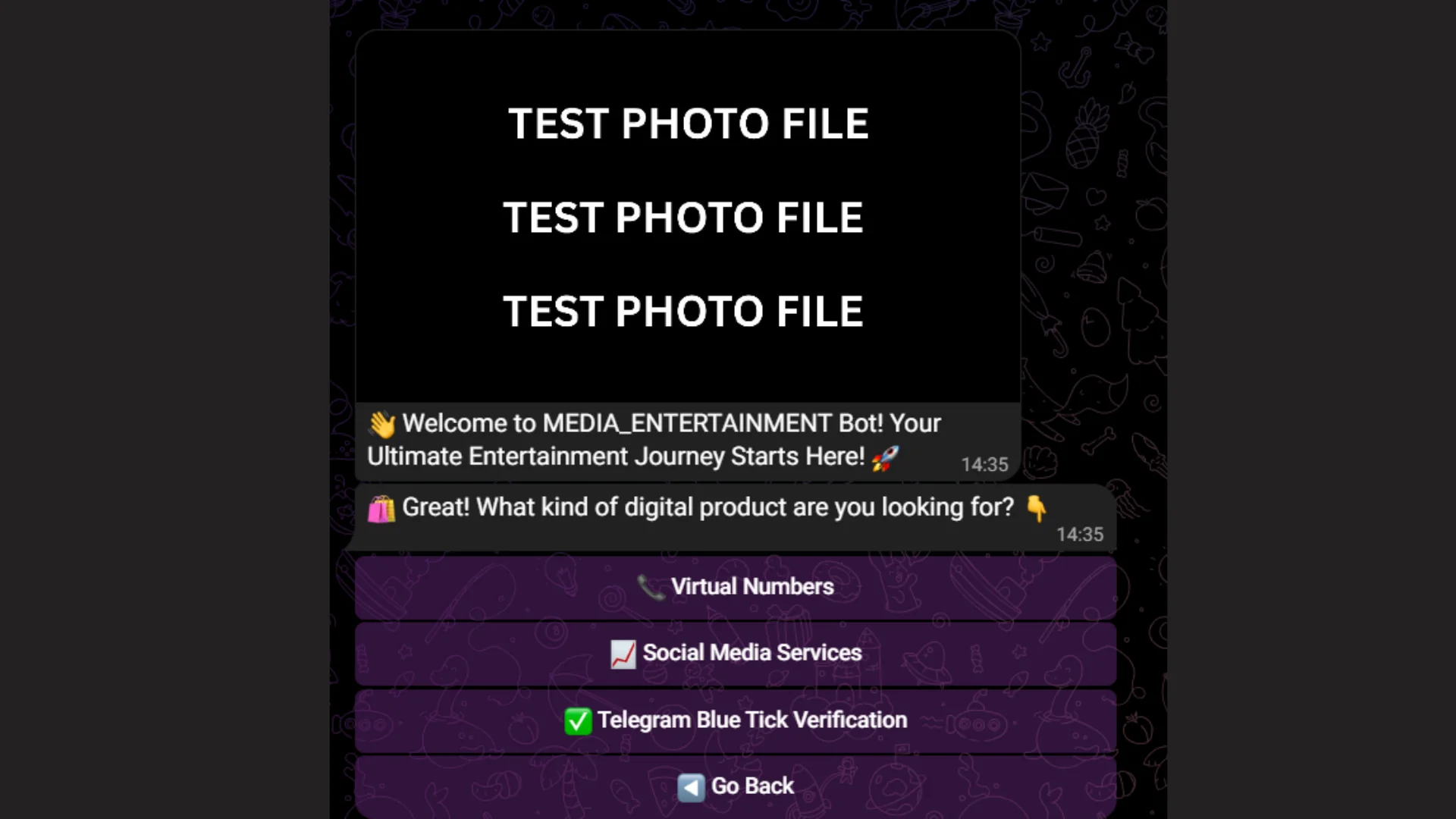 Telegram Social Media Service Bot