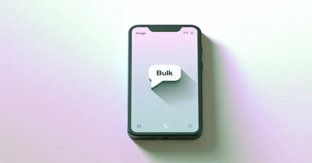 What does BULK mean in text messages