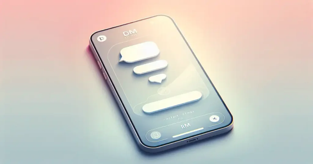 What DM means in text messages