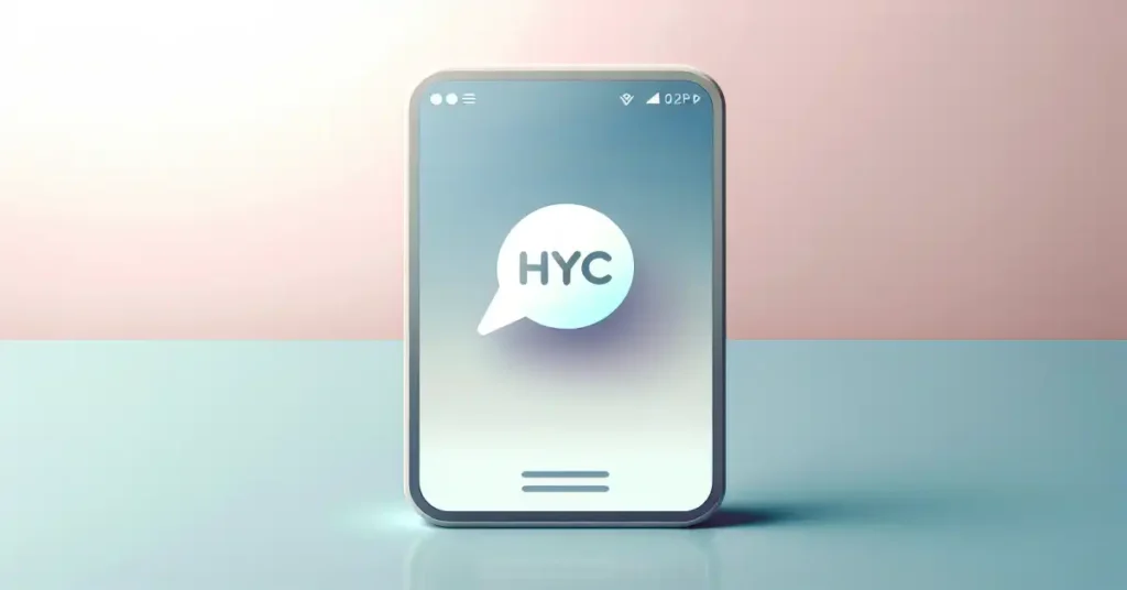 What does HYC mean in text messages