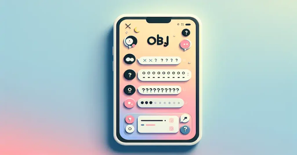 What OBJ means in text messages