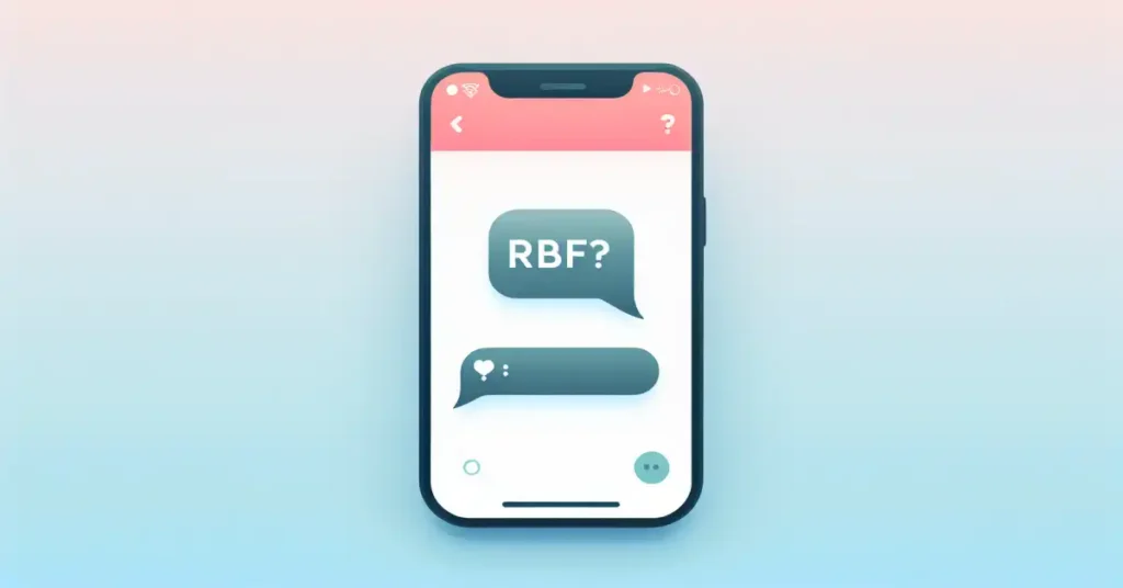 What RBF means in text messages