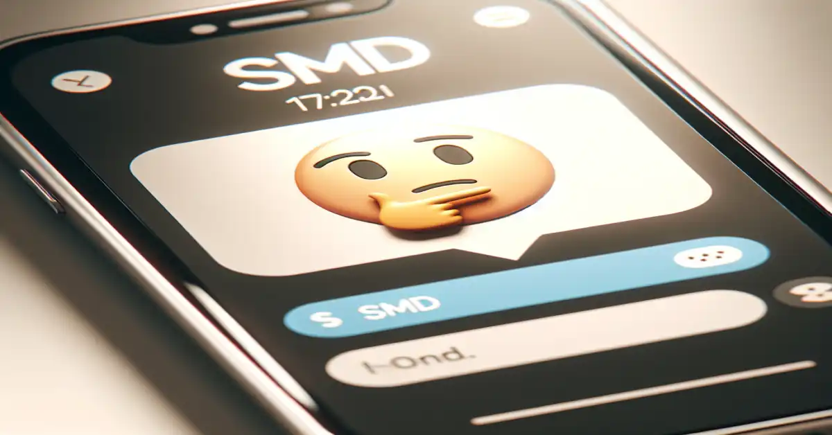 what does smd mean in a text message