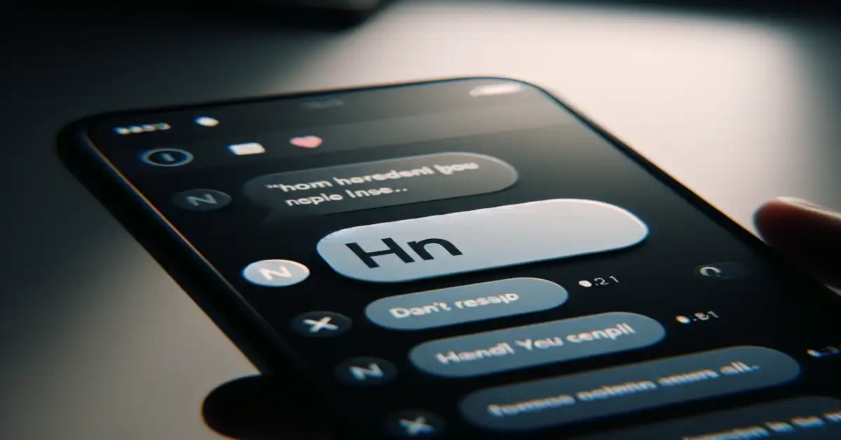 what do hn mean in text