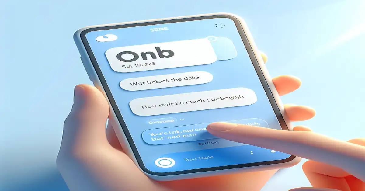 what do onb mean in text