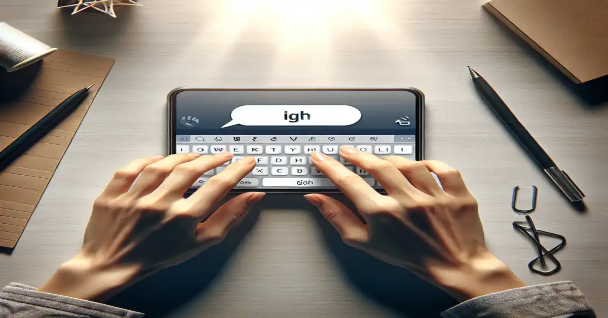 what do igh mean in text