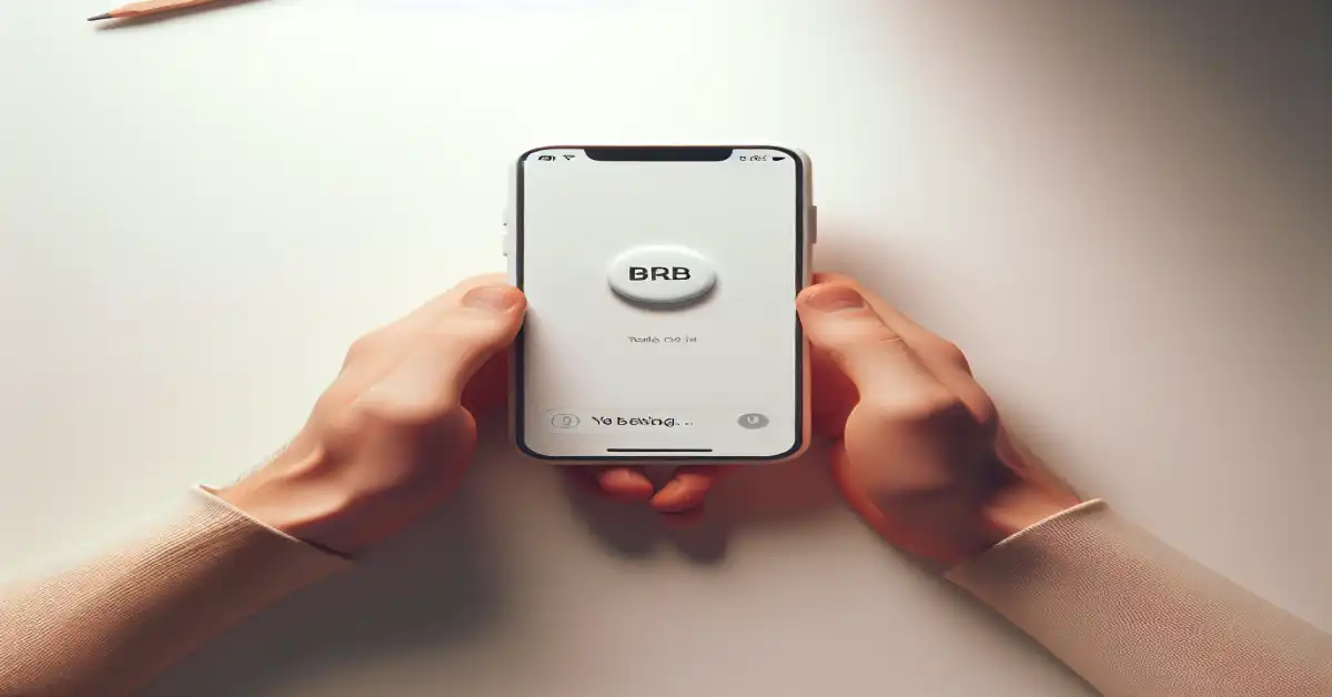 what does brb mean in text