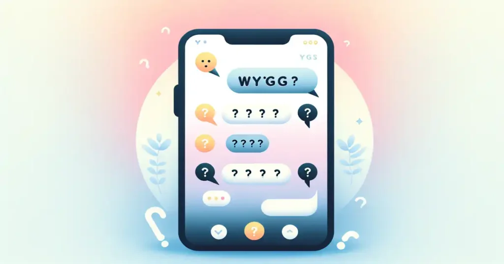 WYGG meaning in text messages